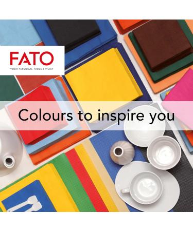 FATO Disposable Paper Napkins - 100 Pack Red 24x24 cm 4-Folded 2-Layer Eco-Friendly & FSC Certified for Aperitifs & Cocktails - Buy Online on SooperMarket.com
