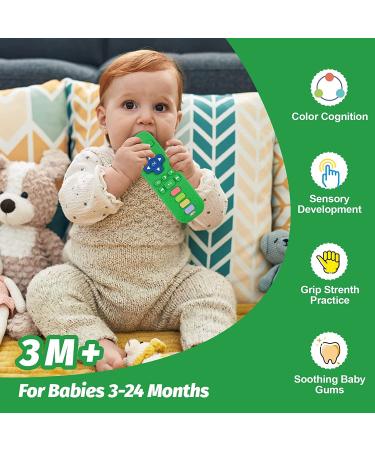 Wujun Silicone Bite Toy for Toddlers - Remote-Controlled BPA-Free Rings | Calming Relief Set (Black Green Blue) - Safe Durable & Dishwasher Friendly - Buy Online on SooperMarket.com