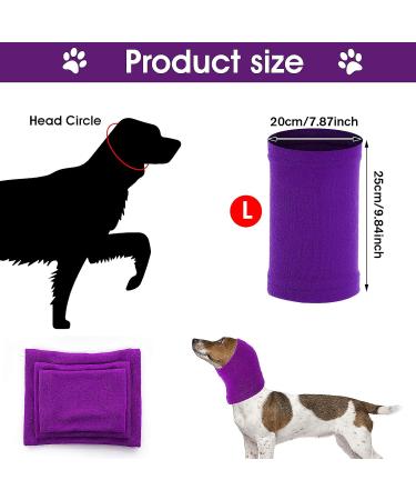 CoBee Soothing Earmuffs for Dogs | Noise Protection Ear Flap Head Wrap - XL Violet | Comfort & Care for Bathing - Buy Online on SooperMarket.com