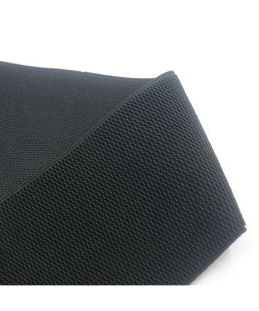 Strapcrafts 4-inch Wide Colored Patterned Waistband Elastic Bands by 2-Yard  Black 73100