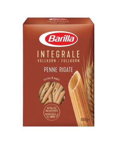 Barilla Wholemeal Pasta Penne Rigate Integrale Pack of 6 (6 x 500g) 500 g (Pack of 6) Penne Rigate Integrale 6x500g