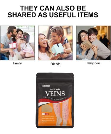 Healvian Varicose Veins Patch 36 Sheets - Leg Veins Treatment Plaster for Spider Veins Removal | Promotes Blood Circulation & Metabolism - Buy Online on SooperMarket.com