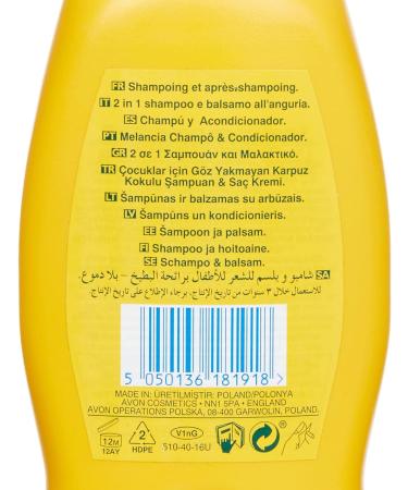 Avon Naturals Kids Wacky Watermelon 2-in-1 Shampoo and Conditioner - 250ml - Buy Online on SooperMarket.com