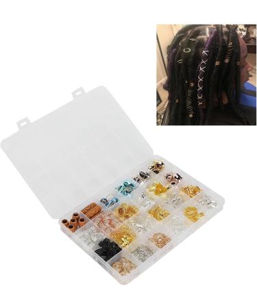 Metal Hair Braid Rings Cute Shell Pendants Decoration for Stylish Hairstyles Fashionable Dreadlock Hair Coils Accessories with Exquisite Patterns Suitable for Home Professional Salon - Buy Online on SooperMarket.com