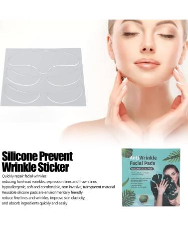 Forehead Wrinkle Patch Silicone Face Pads for Skin Around Lip and Eyes 5 in 1 Reusable ine Lines Silicone Patches Facial Lifting Firming Patches Anti Aging Pads - Buy Online on SooperMarket.com