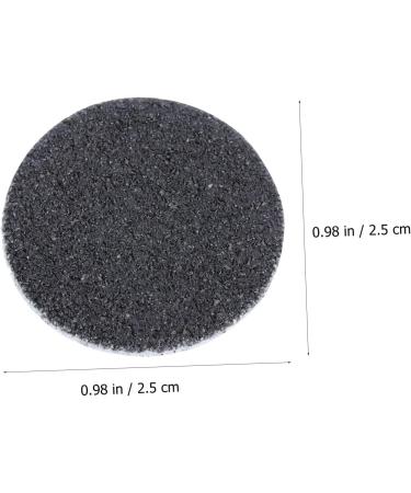 NOLITOY 1 Frosted Sheet Pedicure Tools for Feet Round Sanding Discs Manicure Grinding Slice Nail Set 2.5x2.5cm Black - Buy Online on SooperMarket.com