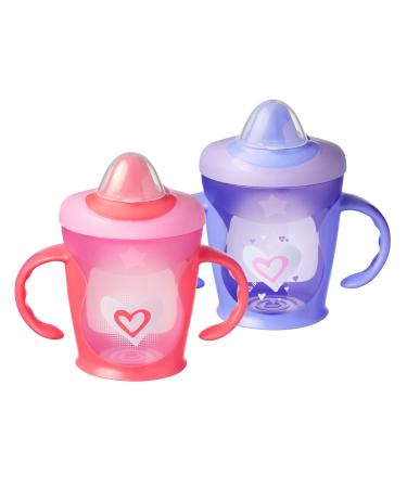 Tommee Tippee Hold Tight Trainer Sippy Cup  7+ Months   2 Count (Colors & Designs Vary) 2 Count (Pack of 1)