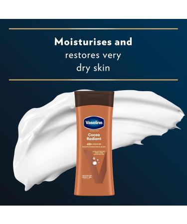 Vaseline Cocoa Radiant Body Lotion 100% cocoa butter for dry skin 6x 400 ml - Buy Online on SooperMarket.com