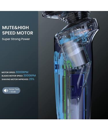 SweetLF 3-in-1 Electric Razor for Men - 5D Rotary Shaver, Waterproof, Type-C Charging, Metal Body - Buy Online on SooperMarket.com