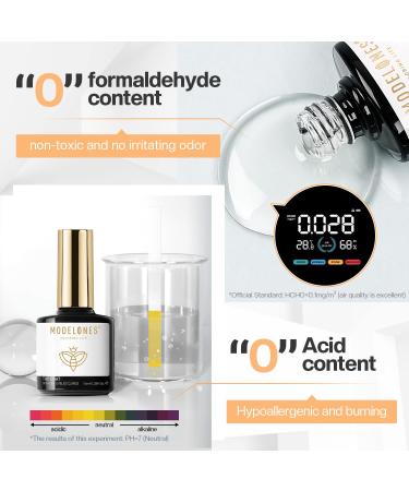 Modelones Gel Top Coat 10ML - High Gloss No Wipe Top Coat for Long-Lasting Home Manicure | Gift Box Included - Buy Online on SooperMarket.com