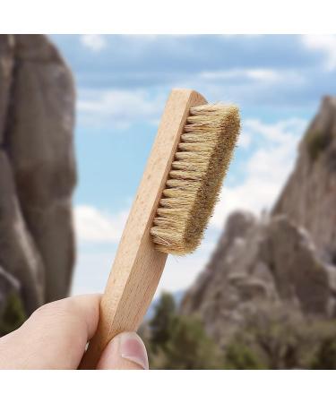 Premium Rock Climbing Brush with Boar's Hair Bristles - Ideal for Indoor & Outdoor Climbing Holds & Chalk - Ergonomic Handle - CJ-CB2010B - Buy Online on SooperMarket.com