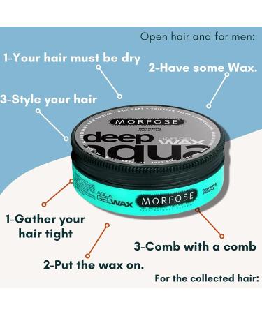 Morfose Aqua Hair Wax 175ml - Deep Aqua Styling Wax - Buy Online on SooperMarket.com