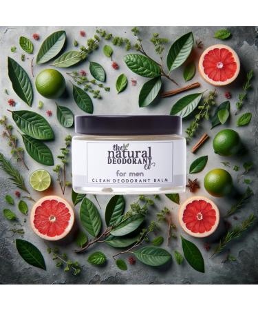 The Natural Deodorant Co Clean Deodorant Balm For Men 55g Aluminium Free Plastic Free All Day Protection - Buy Online on SooperMarket.com