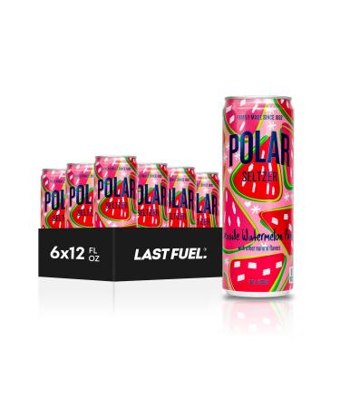 Polar Seltzer Water Limited Edition Watermelon Punch 12 oz Slim Can 6 Pack - Refreshing Watermelon Punch Flavor - Buy Online on SooperMarket.com
