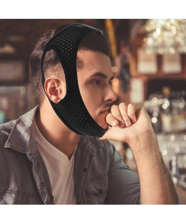 Artibetter Stop Snoring Anti Snore Strap - Chin Strap for Snoring, Keep Mouth Closed While Sleeping - Black - Buy Online on SooperMarket.com