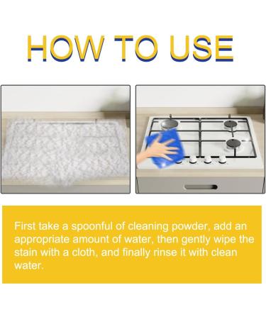 Super Strong Kitchen Cleaner Powder Powerful Kitchen All-Purpose Powder Cleaner Multifunctional Strong Cleaning Agent Stainless Steel Cleaning Powder Powder Foam Cleaner (2Pcs) - Buy Online on SooperMarket.com