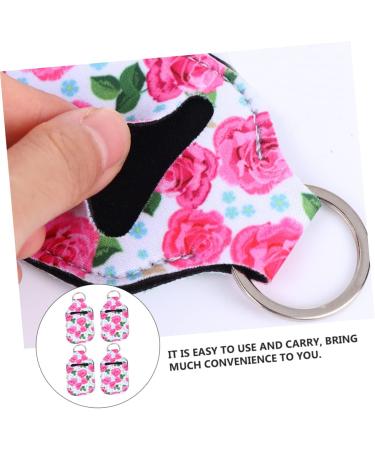 PLAFOPE Mini Spray Bottle Set - Keychain Cover - Travel Chapstick Holster - Neoprene Holder - 4pcs - Buy Online on SooperMarket.com