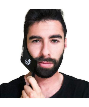 BEARD BLACK Beard Shaping & Styling Tool with Inbuilt Comb - Perfect for Beard Trimmer or Razor - Premium Quality - Buy Online on SooperMarket.com