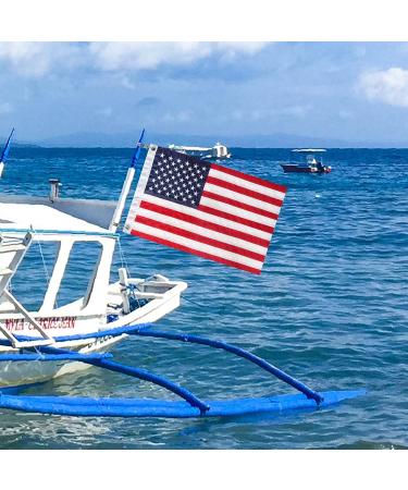 Yafeco U.S. 50 Star Sewn Boat Flag Set | Ensign Yacht Boat Ensign with Sewn Stripes | 12x18 inch - Buy Online on SooperMarket.com