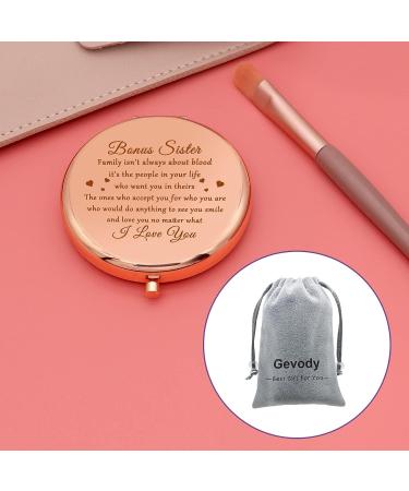 Sister Gifts: Compact Mirror for Bonus Sisters, Stepsisters, Sister-in-Law | Friendship & Birthday Present, Wedding Gift | Travel Makeup Mirror with 'I Love You' Message - Buy Online on SooperMarket.com