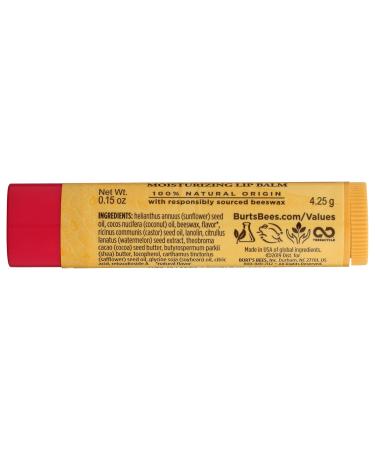 Burts Bees Watermelon Lip Balm - Hydrating Lip Care 0.15 OZ | Shop Internationally - Buy Online on SooperMarket.com