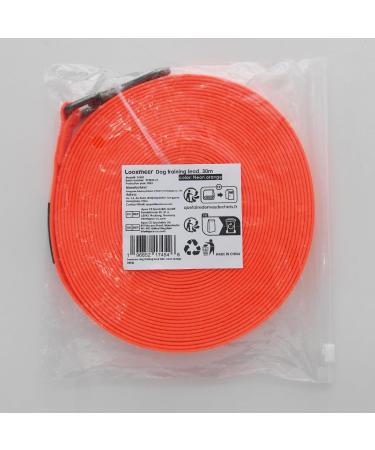 Looxmeer Rubberized Tow Lines for Dogs - 3m to 30m Leashes in Neon Orange | Ideal for Small & Medium Dogs | Durable Practice Lines - Buy Online on SooperMarket.com