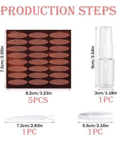 Invisible Eyelid Lift Strips 240PCS - Natural Look Double Eyelid Stickers for Hooded Eyes | Waterproof Eyelid Tape for Droopy Eyelids - With Spray Bottle Water-Sticky Solution - Buy Online on SooperMarket.com