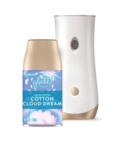 Glade Automatic Spray Refill and Holder Kit, Air Freshener for Home and Bathroom, Cotton Cloud Dream, 6.2 Oz