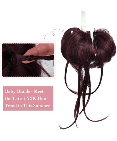 REECHO Super Long Messy Bun Hair Piece - Wine Red - Buy Online on SooperMarket.com