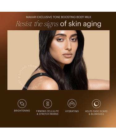 MAKARI Exclusive Active Intense Tone Boosting Body Milk 16.8 oz - Brighten, Moisturize, and Soften Skin | Carrot Oil & Citric Acid Formula - Buy Online on SooperMarket.com