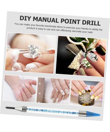 POPETPOP 1 Set flatback colorful rhinestones blue rhinestones nail gems for acrylic nails rhinestones for nails rhinestone picker dotting pen nail rhinestone kit round nail Multifunction 16x1cm Blue - Buy Online on SooperMarket.com