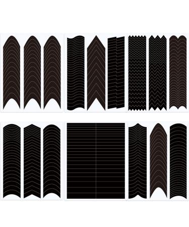 French Manicure Nail Stickers - 6 Sheets French Tip Nail Guides for DIY Nail Art - Buy Online on SooperMarket.com