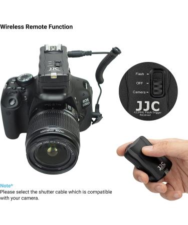 JJC 3-in-1 Wireless Flash Trigger & Remote Control Kit for Nikon Z7/Z6/D750/D7500/D5600/D3300 with 2 Receivers - Replaces Nikon MC-DC2 - Buy Online on SooperMarket.com