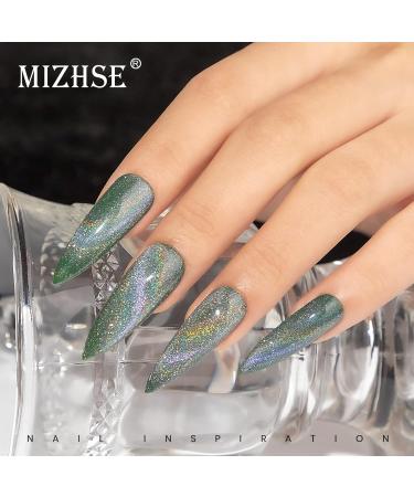 MIZHSE Universal Reflective Rainbow Cat Eye Gel Nail Polish | 10ml Holographic 9D Laser Manicure for Stunning Nail Art Salon - Buy Online on SooperMarket.com