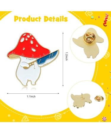 Cute Enamel Mushroom Pins Set - 30 Pcs Funny Anime Cartoon Aesthetic Brooch for Jackets, Backpacks, Hats - Assorted Jewelry Button Lapel Badge - Buy Online on SooperMarket.com