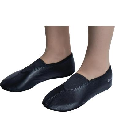 Buy Lappade Extra Wide Gymnastics & Dance Shoes - Black Leather Sole Size 27 EU | Ideal for Ballet Blocks & Gymnastiums - International Shipping - Buy Online on SooperMarket.com