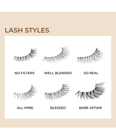 KISS My Lash But Better - 10mm False Eyelashes Contact Lens Friendly Reusable Strip Lashes Easy to Apply 1 Pair - Shop Now for International Shipping - Buy Online on SooperMarket.com