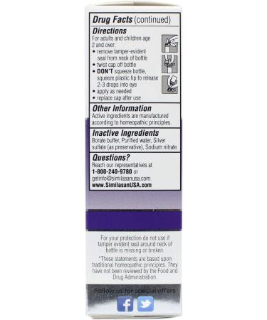 Similasan Allergy Eye Relief Drops 0.33 oz (Pack of 3) - Natural Relief for Allergies - Buy Online on SooperMarket.com