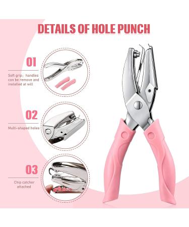 Punch Card and 100 Pieces Reward Punch Card  Handheld Punch Kit  Single-Hole Paper Puncher  Metal Punch with Soft Grip  Home School Office Supplies  Clothing Ticket Scrapbook Punch Tool (Elegant) - Buy Online on SooperMarket.com