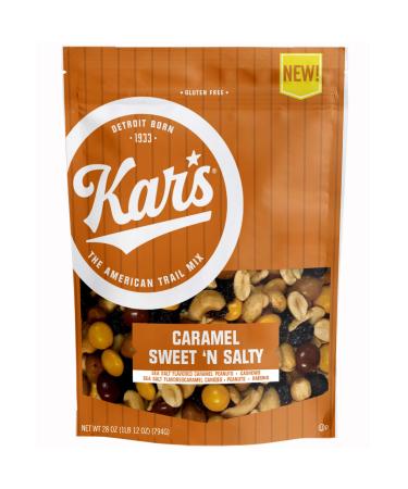 Kar's Nuts ‘N Trail Mix Snacks Bulk Pouch Caramel Sweet 'N Salty 28 Ounce