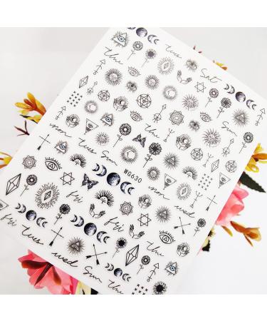 Alien Nail Art Stickers - 3D Astronaut UFO Rocket & Moon Designs | Luminous Self-Adhesive Decals for Women & Girls Manicure Decor - Buy Online on SooperMarket.com