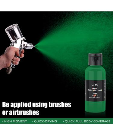 Go Ho Makeup Liquid Body Paint (2.1 oz) - Green Water Based Face & Body Paint for Special FX, Cosplay, Halloween - Buy Online on SooperMarket.com