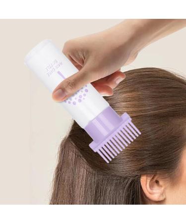 Harilla Hair Dye Bottle Brush Roots Comb Bottle Hair Coloring Dyeing Bottle Empty Bottle for Home DIY Violet - Buy Online on SooperMarket.com