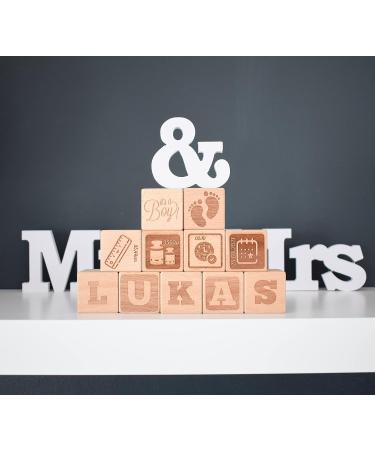 Personalized Baby Gift Ideas | Engraved Wooden Toys & Name Decorations - Joyful Newborn Gifts from Woodenziac - Buy Online on SooperMarket.com