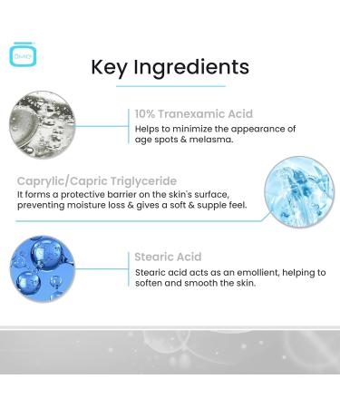 OMIC 10% Tranexamic Acid Cream | Skin Brightening & Dark Spot Reducer | Moisturizer with Coconut Oil & Vitamin E 1 fl oz / 30ml - Buy Online on SooperMarket.com