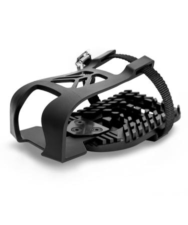 Boerte Toe Cages for Peloton Bike & Peloton Bike+ Pedals Compatible Toe Cage Adapters - Convert Look Delta Pedals on Indoor Exercise Bike to Toe Cages and Straps - Ride with Regular Shoes