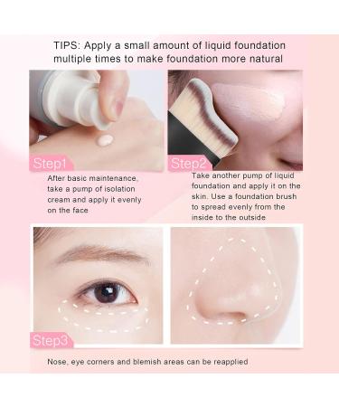 Foundation Makeup Brush Curving Wine Glass Shape Face Blush Base Multifunctional Makeup Brush for Blending Liquid Cream or Flawless Powder Foundation(grey) - Buy Online on SooperMarket.com
