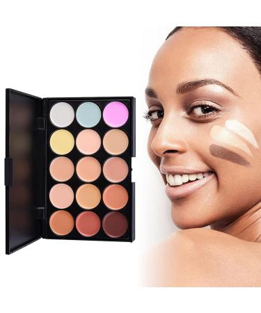 RoseFlower 15 Color Concealer Makeup Palette with 11 Makeup Brushes - Professional Salon Quality for Daily Use | 001 Set A - Buy Online on SooperMarket.com