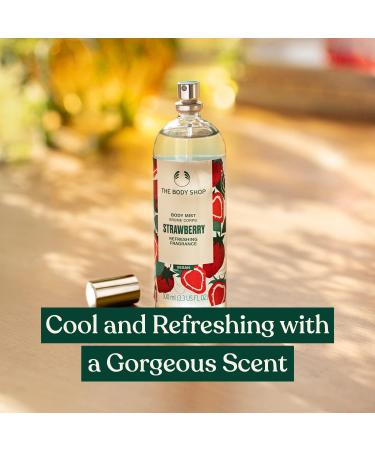 The Body Shop Strawberry Body Mist - Vegan, 3.3 oz - Sweet Fruity Scent | Refreshing & Cooling - Buy Online on SooperMarket.com