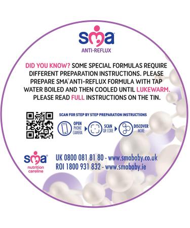 SMA Anti Reflux Baby Milk Powder Formula From Birth 800g (Pack of 1) - Buy Online on SooperMarket.com